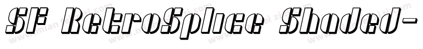 SF RetroSplice Shaded字体转换